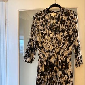 Surplice  Long Sleeve Dress